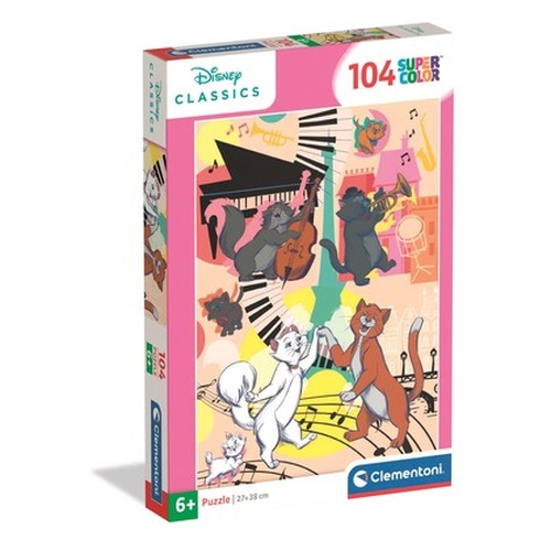 Puzzle 104 Super kolor Aristocats 25048