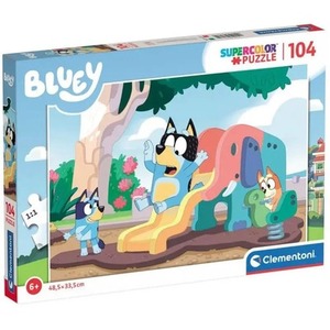 Puzzle 104 Super Kolor Bluey