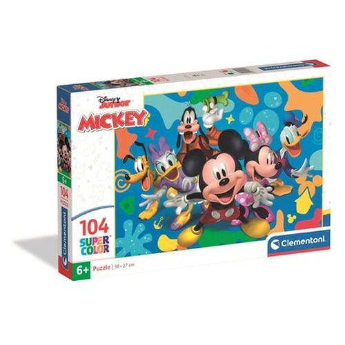 Puzzle 104 Super kolor Mickey and Friends 25053
