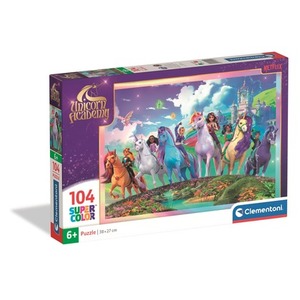 Puzzle 104 Super kolor Unicorn Academy 25091