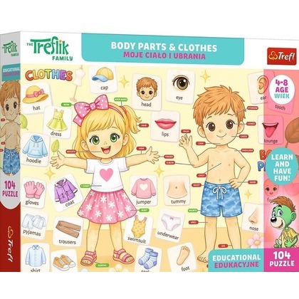 Puzzle 104 Trefliki - Moje ciało i ubrania TREFL
