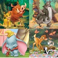 Puzzle 12 el. + 16 el. + 20 el. + 25 el. Bohaterowie bajek Disneya