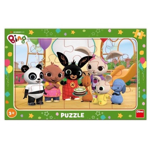 Puzzle 15 ramkowe Królik Bing z przyjaciółmi