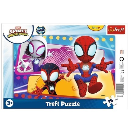 Puzzle 15 ramkowe Pajęcza paczka TREFL