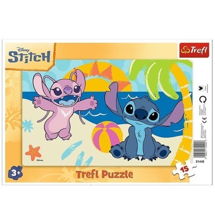 Puzzle 15 ramkowe W cieniu palm TREFL