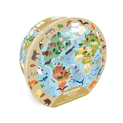 Puzzle 150 obserwacyjne Mapa świata