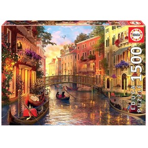 Puzzle 1500 el. Zachód słońca w Wenecji