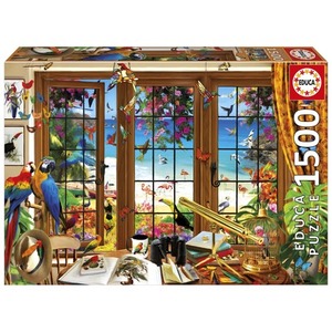 Puzzle 1500 Okno obserwatora ptaków 113423