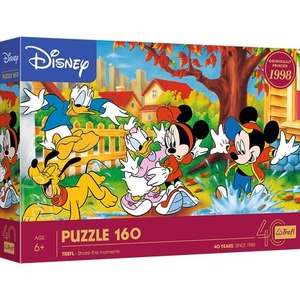 Puzzle 160 40-lecie Trefl  Zabawa w kałużach Disney Mickey Mouse and Friends 40055