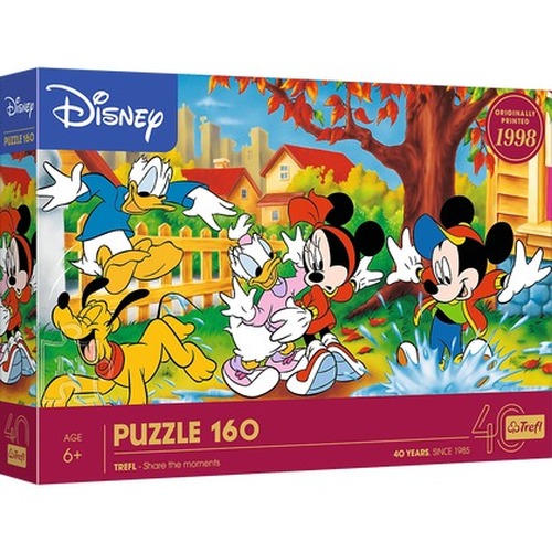 Puzzle 160 40-lecie Trefl  Zabawa w kałużach Disney Mickey Mouse and Friends 40055