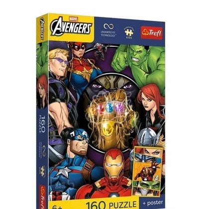 Puzzle 160 Avengers + plakat TREFL