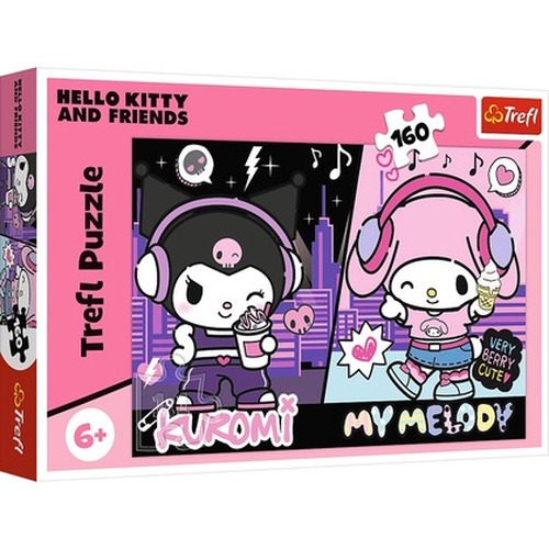 Puzzle 160 Kuromi rządzi Hello Kitty