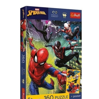 Puzzle 160 Spidermann + plakat TREFL
