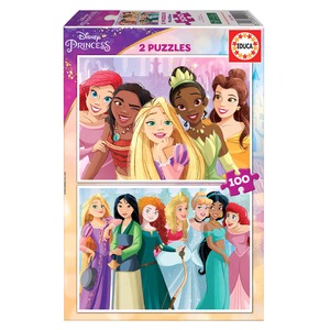 Puzzle 2 x 100 el. Księżniczki z bajek Disneya