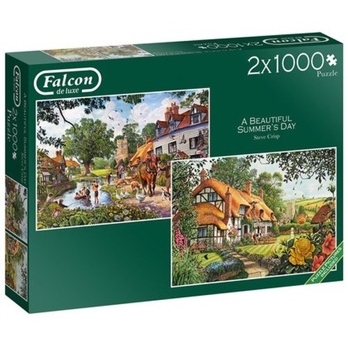 Puzzle 2 x 1000 el. FALCON Piękny letni dzień