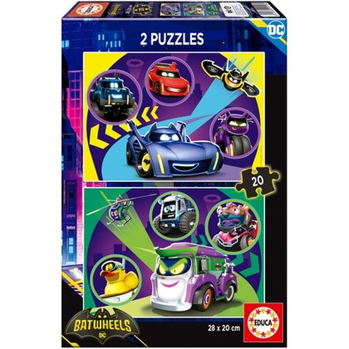 Puzzle 2 x 20 el. Batwheels