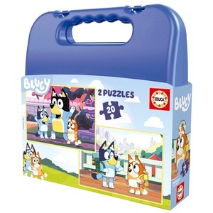 Puzzle 2 x 20 el. Blue (walizka)