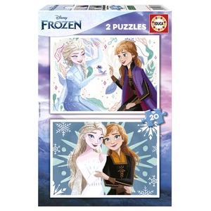 Puzzle 2 x 20 el. Kraina Lodu