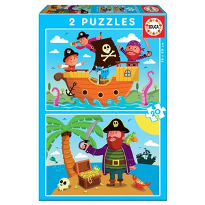 Puzzle 2 x 20 el. Piraci