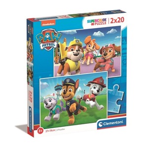 Puzzle 2 x 20 super kolor Paw patrol 24800