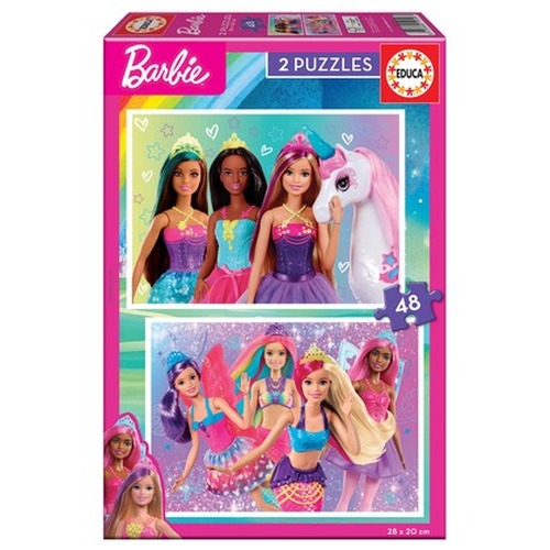 Puzzle 2 x 48 el. Barbie