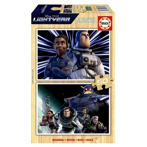 Puzzle 2 x 50 el. Buzz Astral (drewniane)