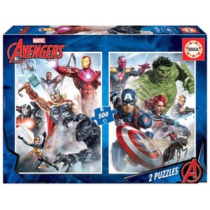 Puzzle 2 x 500 el. Avengers