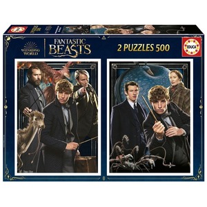 Puzzle 2 x 500 el. Fantastyczne zwierzęta