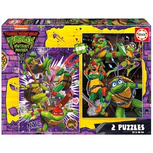 Puzzle 2 x 500 el. Wojownicze Żółwie Ninja