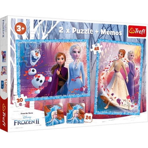 Puzzle 2 x +memory - Kraina Lodu 2