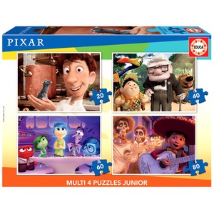 Puzzle 20 el. + 40 el. + 60 el. + 80 el. Bohaterowie bajek (Disney / Pixar)