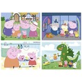 Puzzle 20 el. + 40 el. + 60 el. + 80 el. Świnka Peppa
