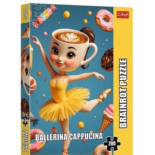 Puzzle 200 BrainRots Ballerina Cappuccina