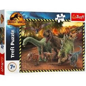 Puzzle 200 Dinozaury z Parku Jurajskiego TREFL