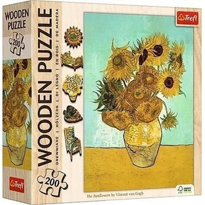 Puzzle 200 Drewniane Słoneczniki Vincent van Gogh 20249