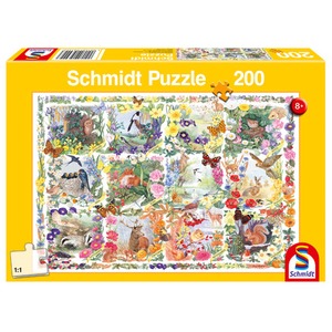 Puzzle 200 el. Kalendarz przyrodniczy