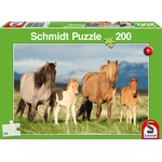 Puzzle 200 el. Konie - rodzinne zdjęcie