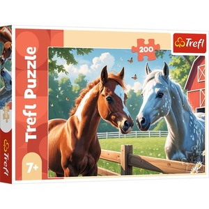 Puzzle 200 Konie na polanie 13328
