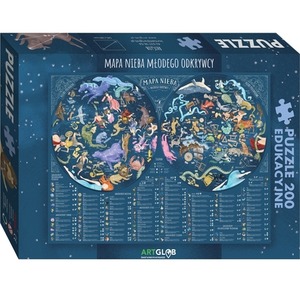 Puzzle 200 Mapa nieba młodego odkrywcy