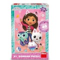 Puzzle 200 z diamencikami, Koci Domek Gabi