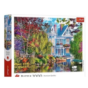 Puzzle 2000 Dom nad jeziorem