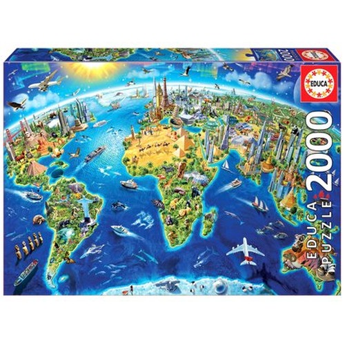 Puzzle 2000 el. Zabytki całego świata