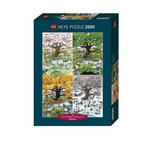 Puzzle 2000 elementów - Cztery pory roku