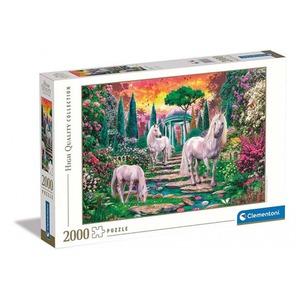 Puzzle 2000 elementów kolekcja High Quality - Klasyczne ogrodowe jednorożce