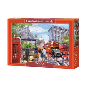 Puzzle 2000 elementów - Wiosna w Londynie