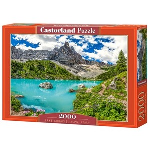 Puzzle 2000 Lake Sorapis Alps Italy  C-201006-2
