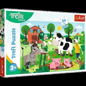 Puzzle 24 maxi Rodzina Treflików na wsi 14361