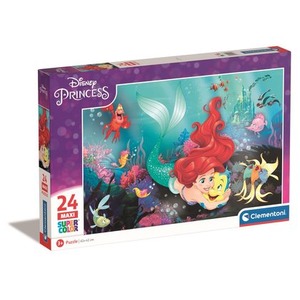 Puzzle 24 maxi super kolor Disney princess little mermaid 24243