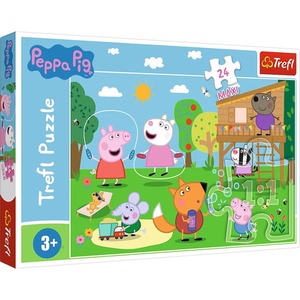 Puzzle 24 Maxi Zabawy na polanie Świnka Peppa