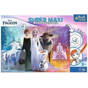 Puzzle 24 Super Maxi Wesoły świat Krainy Lodu